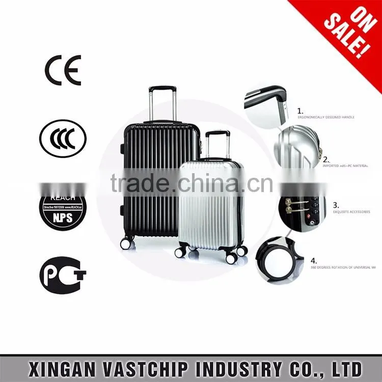 2016 New product hard ABS+PC light multi-color for trolley luggage&bags&case, TSA lock