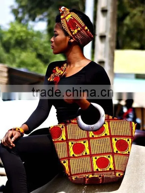 2015 Ankara fabric shoes and bags/wax shoes and bags /Ankara print high heels shoes