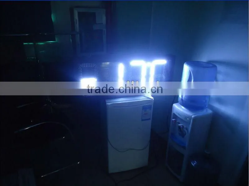 5 inches red color outdoor waterproof Led Time And Temperature Sign Board