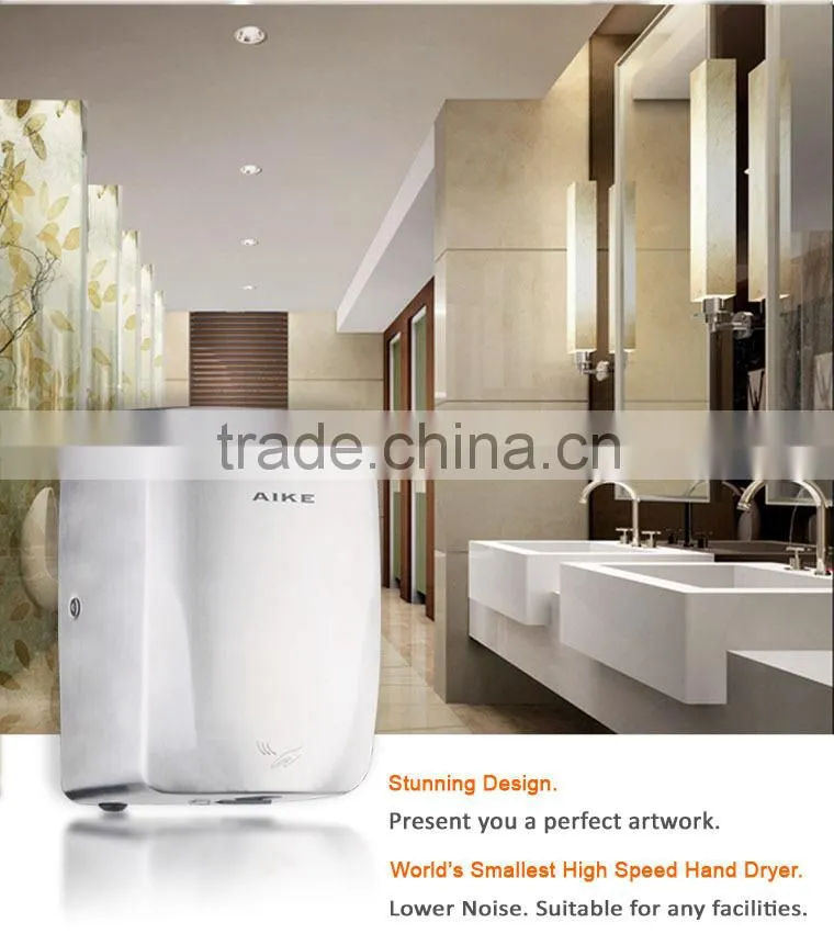 AK2803 Stainless Steel 304 Small High Speed Air Automatic Hand Dryer