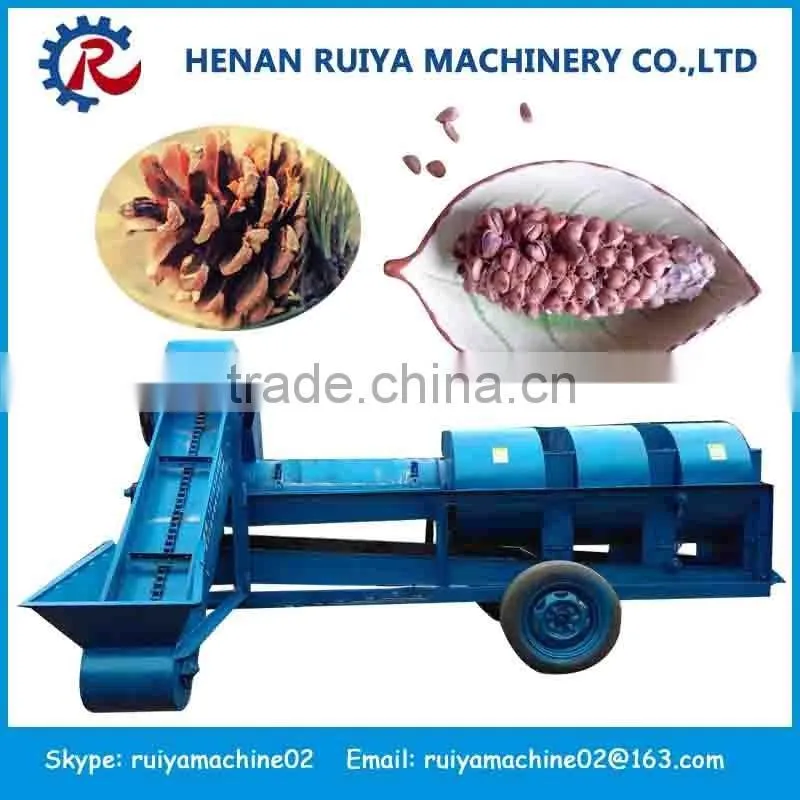 Good Quality pine nut thresher | Pine nut threshing machine