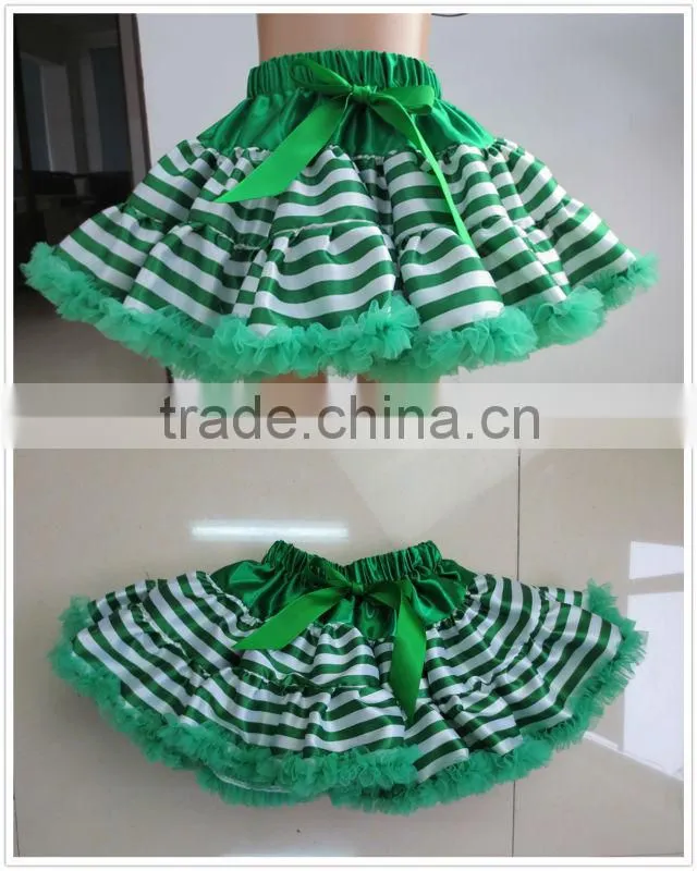 2013 LONG SLEEVE Saint Patrick's Day Pettiskirt in Set with Cotton Top for Infant &Toddler Girls