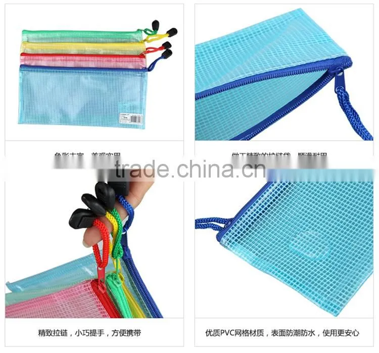 Zip Pencil Case For School,Nylon Mesh Zipper Pencil Case