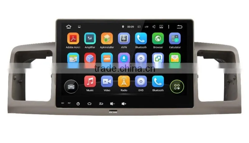 factory promotion quad core Android5.1.1 double din with 3G WIFI DVR Mirror link car dvd gps for 9" Toyota Universal 2010-2014