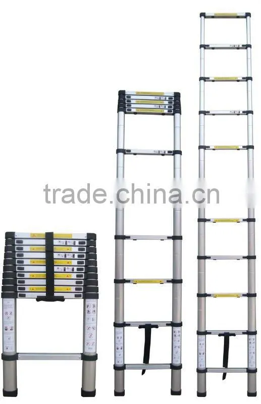 new model aluminum telescopic ladder 3.8m