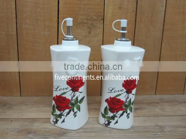 3 Pcs Ceramic Food Use Storage Jar Set with Lid