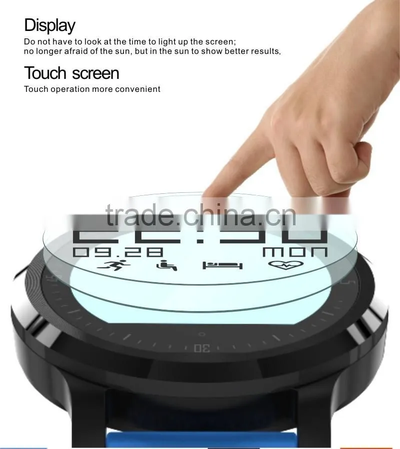 2016 Newest F68 Smartband Band sport bracelet Wristband Fitness Tracker Bluetooth Smart Watch for Iphone phones