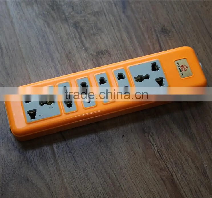 New design HY139 250V 16A 6Way Electrical power extension socket