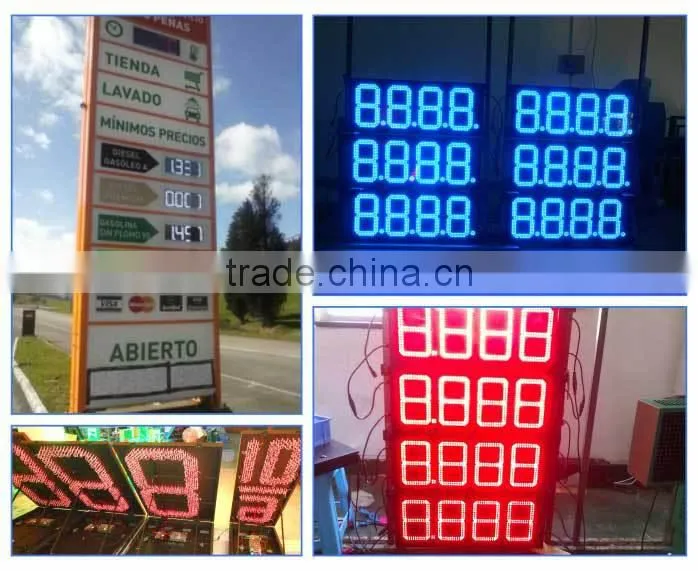 Outdoor LED Gas Price Digital Sign/Changer For Gas Station