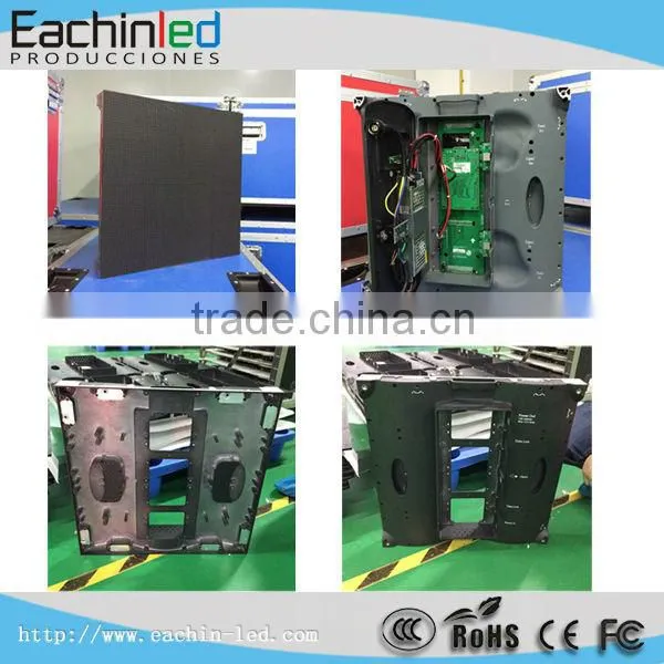 Die-cast aluminum cabinet small pixel pitch led screens / led video panel p4