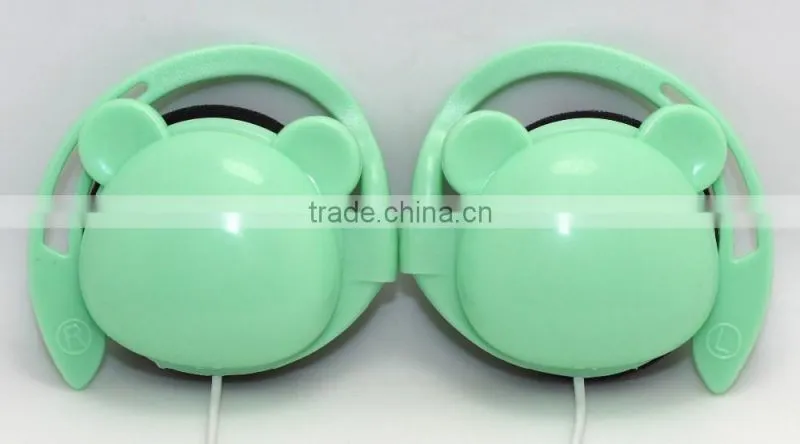 cute ear hook wired earphone headphone headband earphone for kids