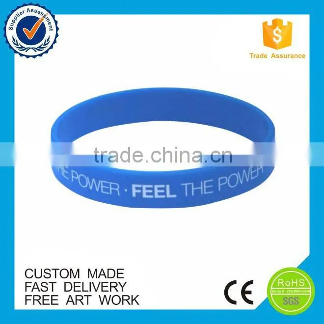 High Quality Printed Souvenir Football Silicone Bracelet