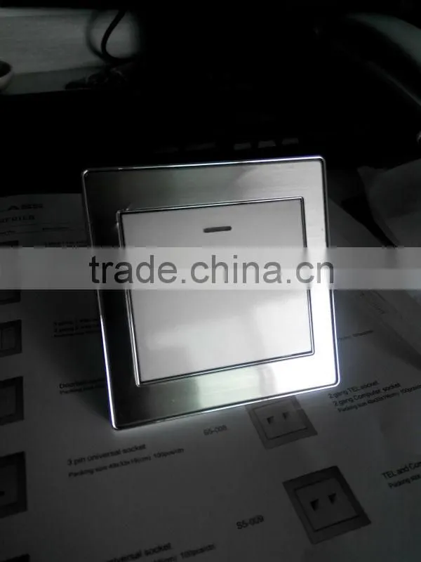 led push button wall light switch