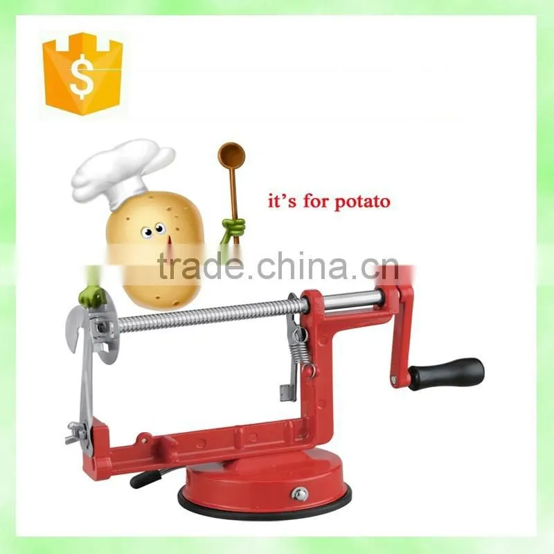 2016 wholesale manual spiral vegetable & potato slicer