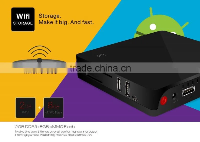 Android 5.1.1 tv box I68 TV BOX 8GB NAND FLASH RK3368 64bits Octa core Cor tex A53