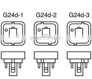 2pin 4pin G24 PLC led bulb light with G23 E27 base replace 8w 13w 26w CFL PLC bulb