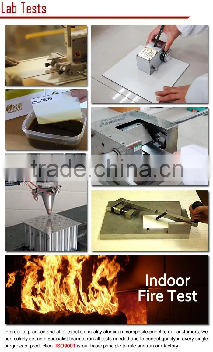 Fireproof B2 grade interior decorative door cover ACP