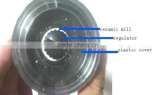 salt and pepper mills plastic cap, salt grinder plastic cap