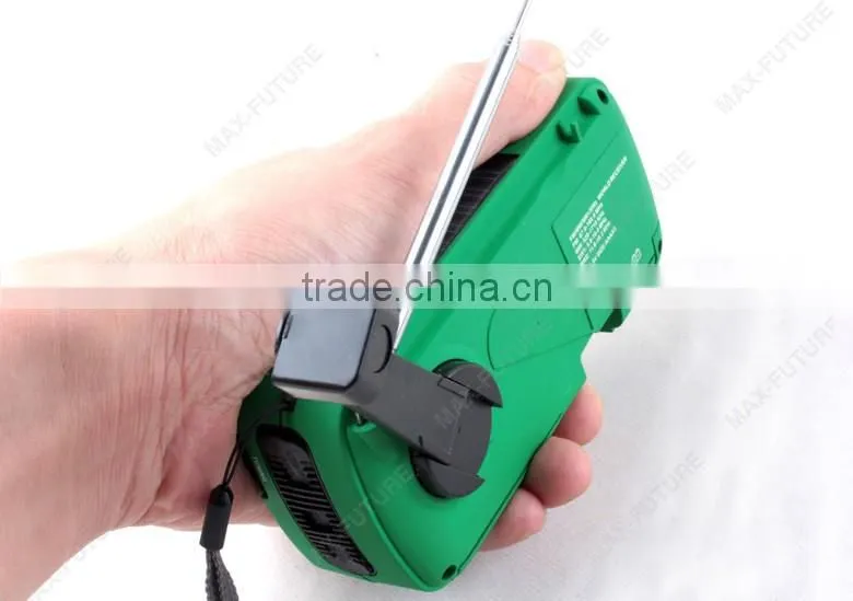 Hand dynamo radio torch,AM/FM/Weather band with speaker