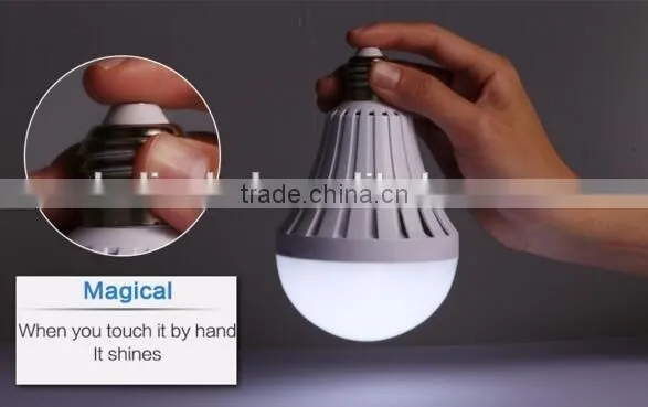 5w 7w 9w 12w smd5730 rechargeable led emergency light bulb with battery