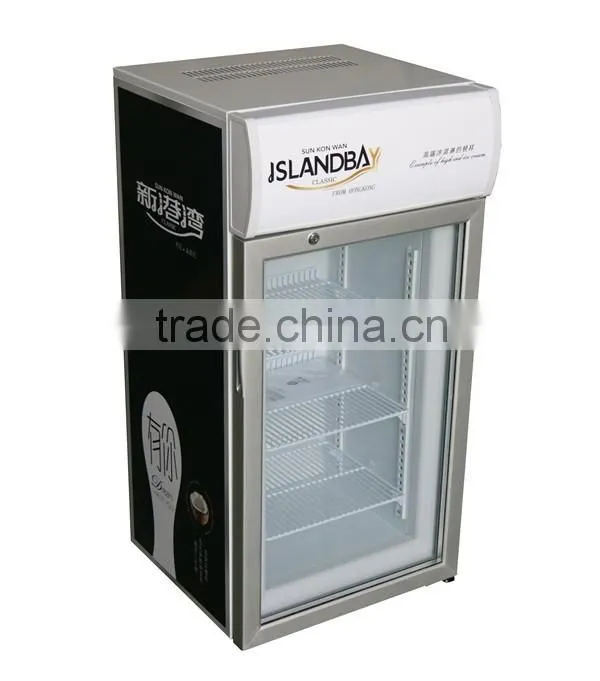 Fan cooling ice cream storage freezers ,2016 new model cake display freezer in china