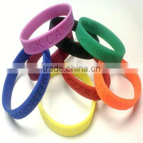 ColorSpray Silicone Wristbands bracelet with customized logo