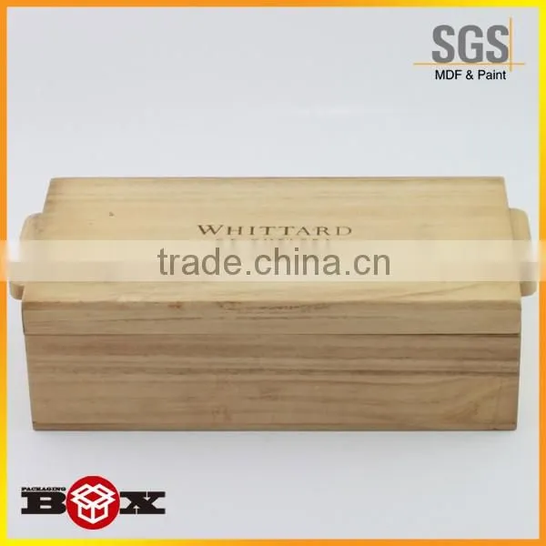 PLAIN WOOD - WOODEN BOX FOR 2 SETS OF PLAYING CARDS DECOUPAGE