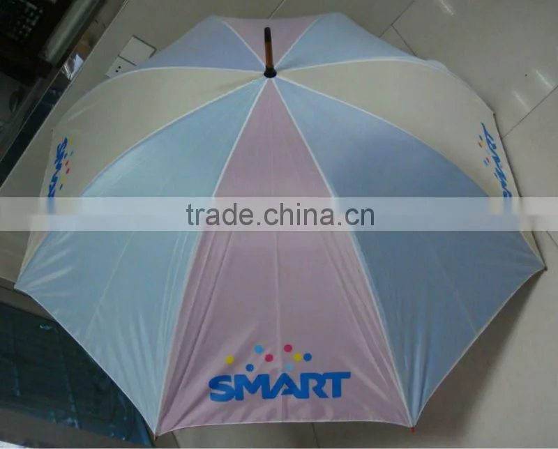 30" durable double layers golf wooden umbrella