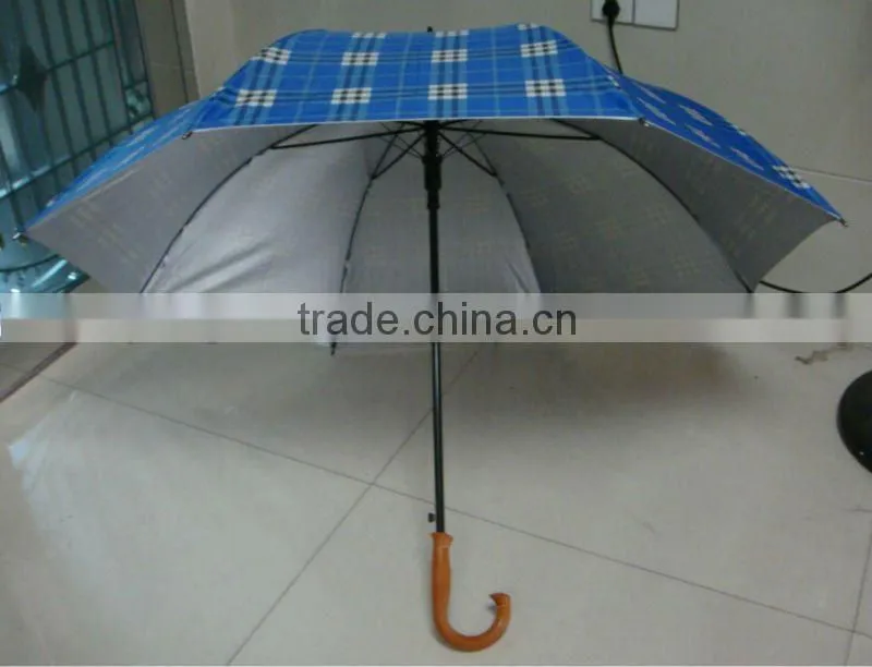 G32I autmatic blue check golf umbrellas wholesale