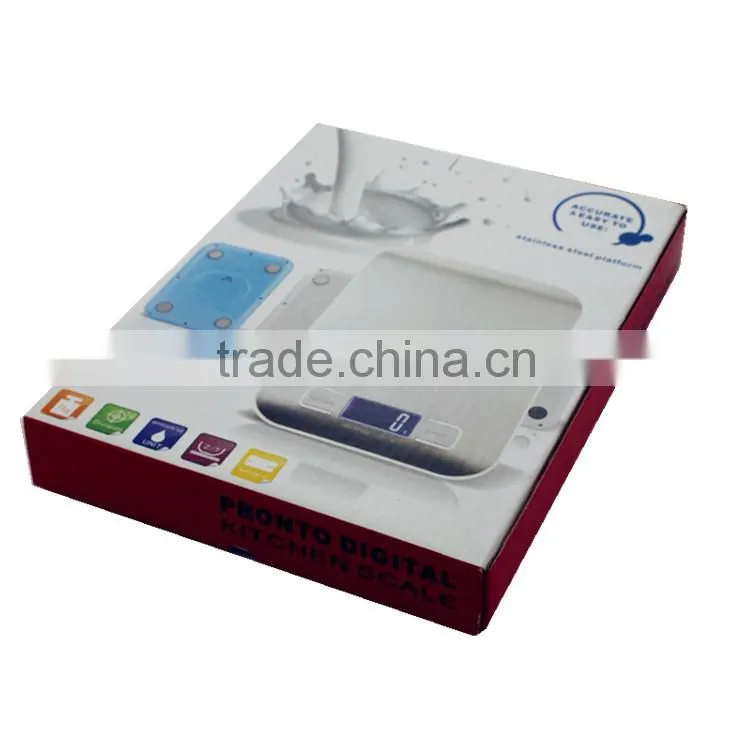 stainless steel platform electronic slim digital kitchen scale