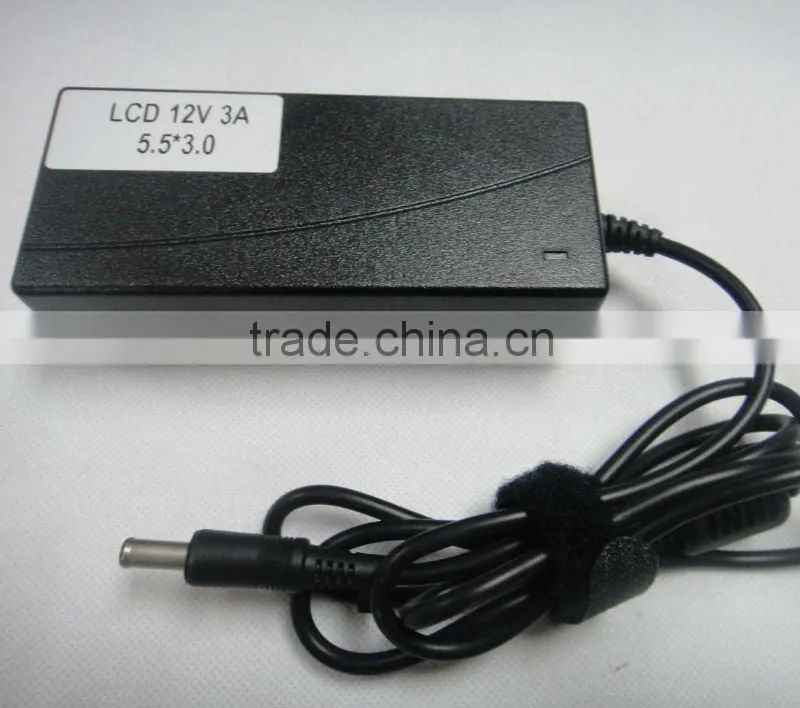 Chinese good quality 12v 3a power AC adapter for LCD LED