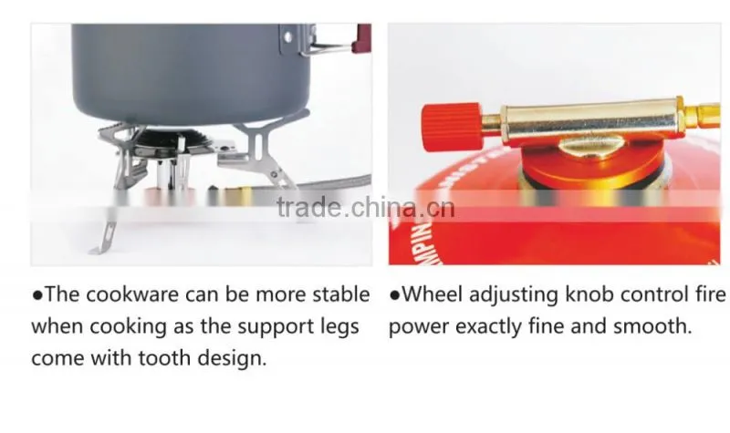 Outdoor Cooking Camping Gas Stove Mini Foldable Stainless Steel Gas Stove Furnace Split Type Butane Propane Burner
