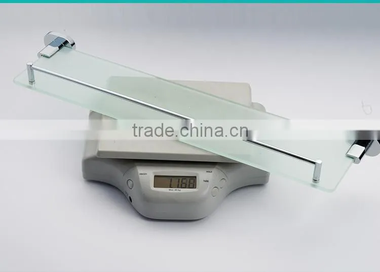 2015News modern design Bathroom accessories frosted simple desgin hardware zinc alloy glass shelf
