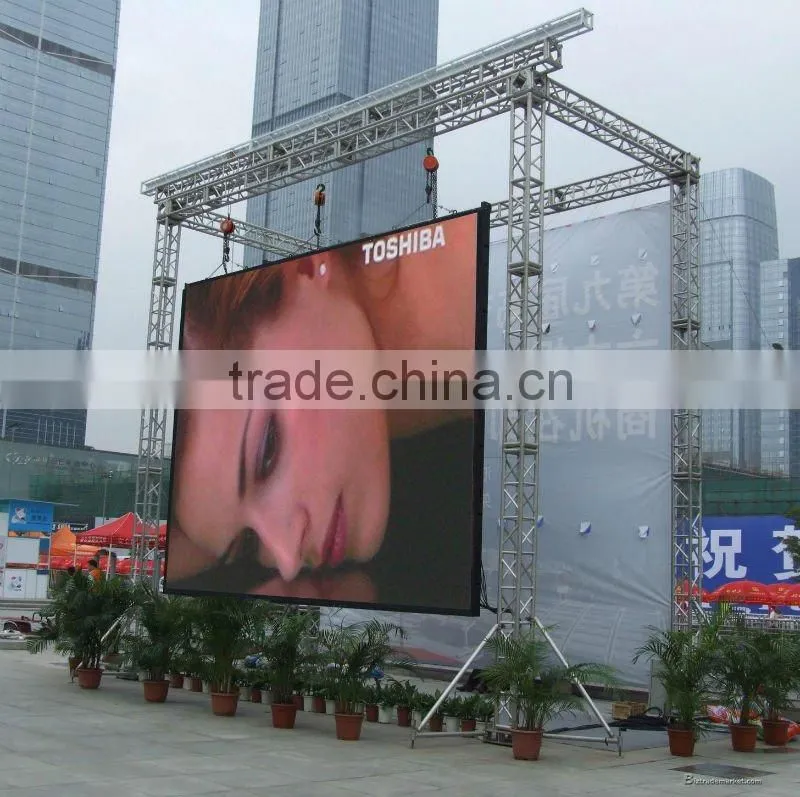 Alibaba high brightness full color Water Proof P16 Outdoor full color led light display