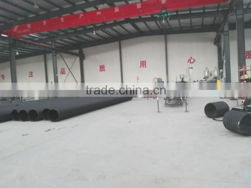 DN500,SN8 steel belt reinforced pe pipe for drainage