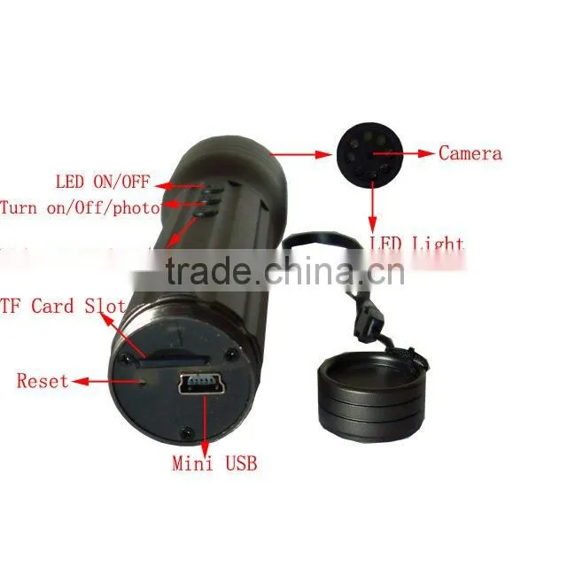 TOP!!! 720*480,30fps,AVI format Torch DVR camera