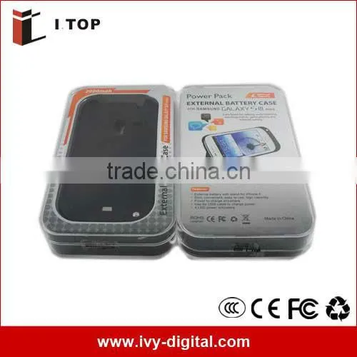 2000mAh External Battery Case for Samsung GT-i8190, Galaxy s3 Mini
