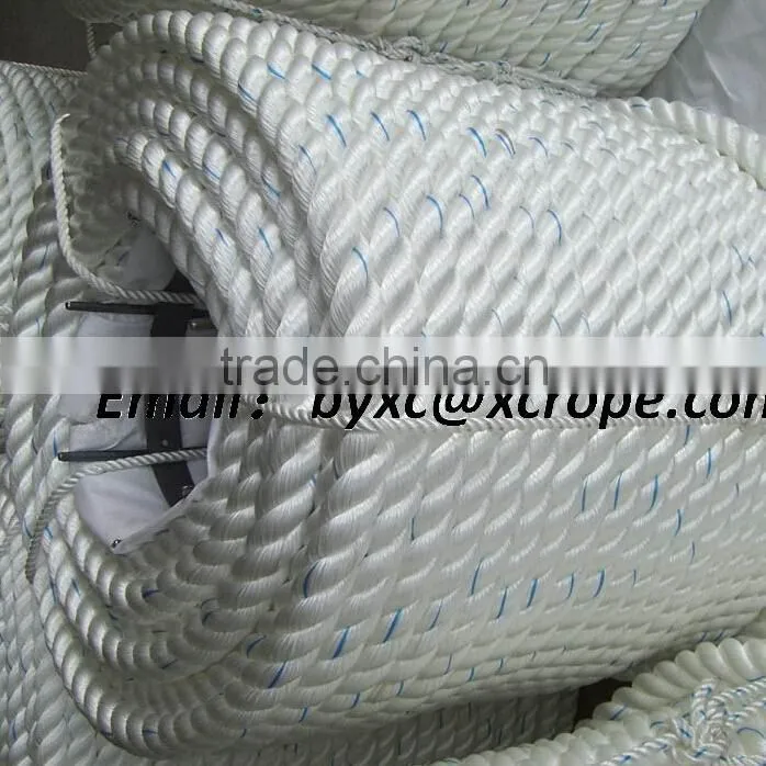 3 strand polypropylene rope/mooring rope/8 strand polypropylene rope