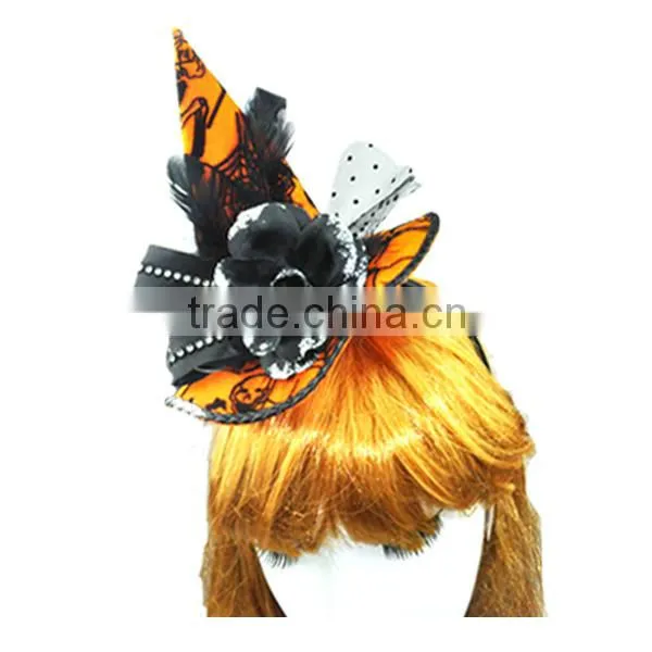 FASHION PRINTING FABRIC WITCH HAT HEADBAND