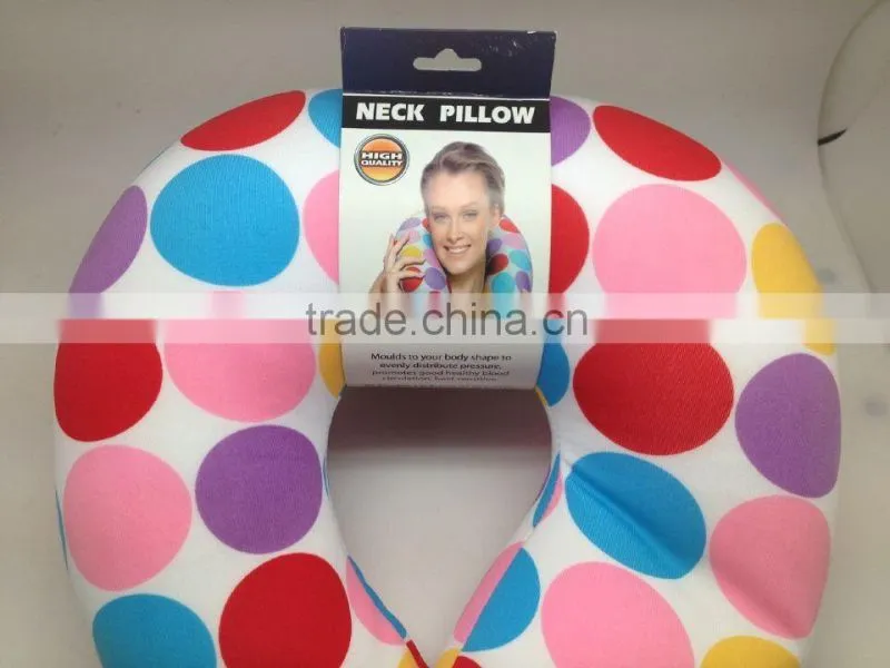 Leopard Print Foam Particle Filling Travel Neck Pillow