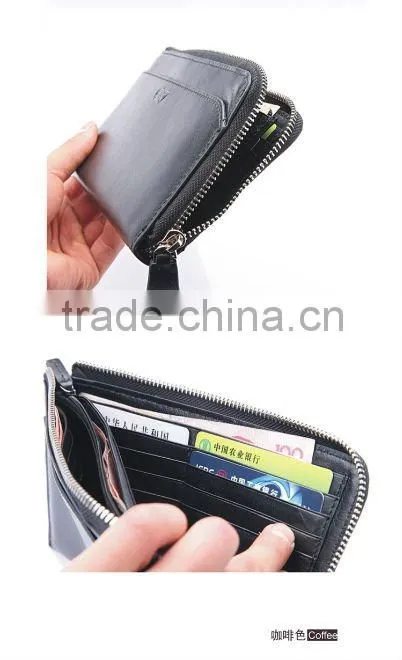 Fashion Man's Genuine Leather Big Wallet