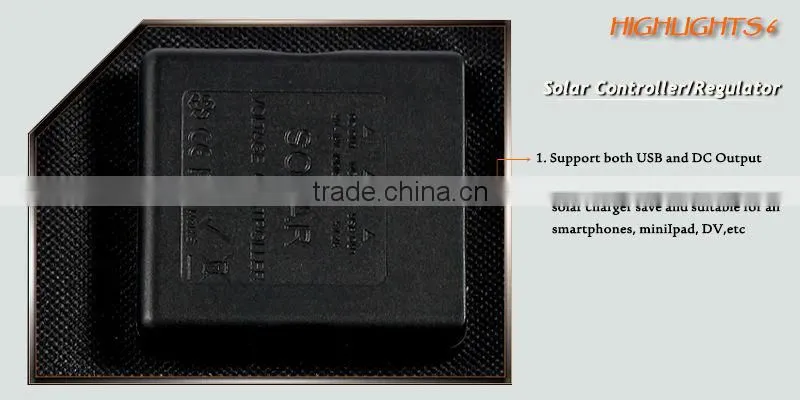 23% efficency 65w sunpower folding solar charger