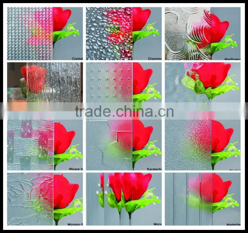 4mm clear bronze mislite pressed glass patterns
