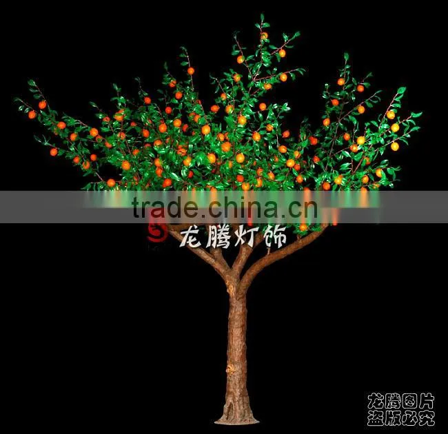 4m outdoor projection Indian orange Led fruit tree lamp