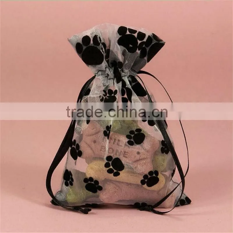 Customized best promotion flower gift jewelry velvet bag wholesale