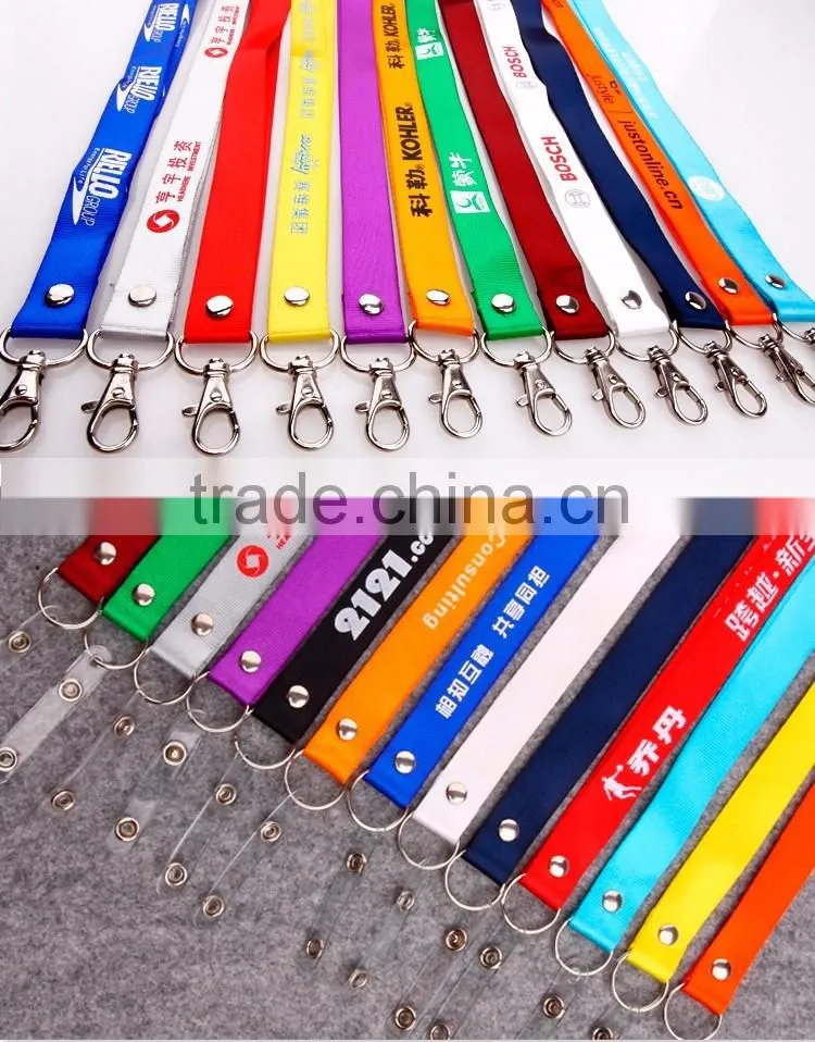Printing lanyard with pvc card holder