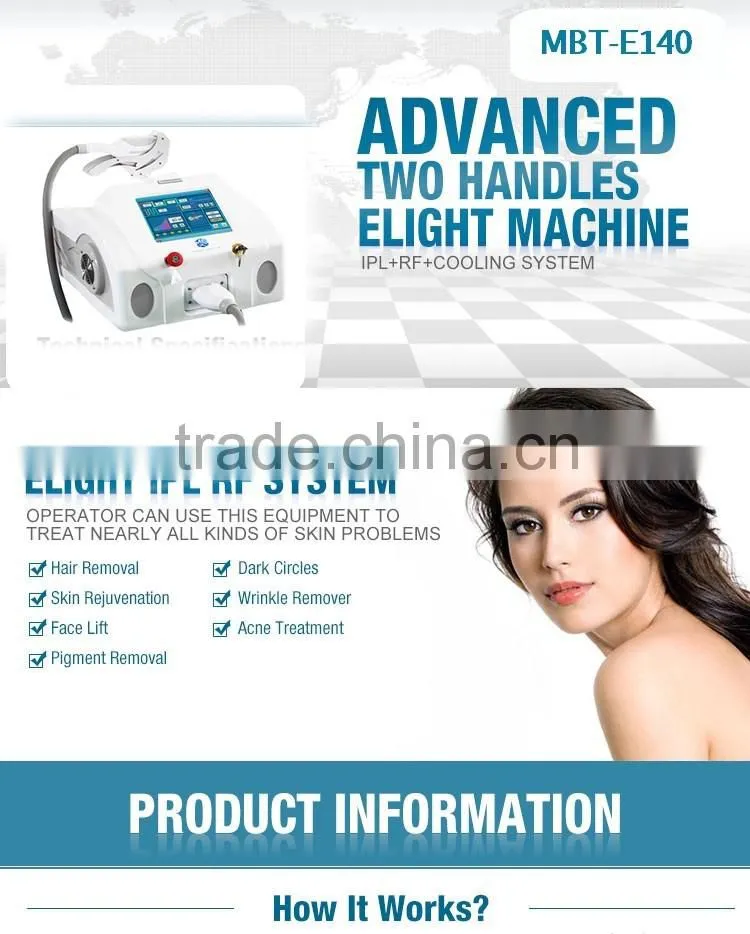 Hot sale elight shr ipl shr hair removal beauty equipment treatment for face and body