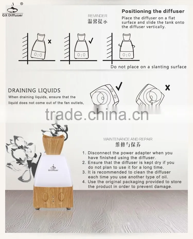 GX Diffuser battery powered aroma diffuser/usb humidifier/air purifier