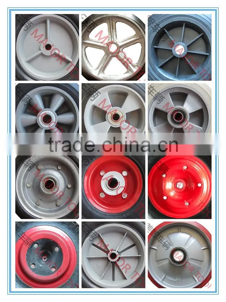 12 1/2 x 2 1/4 solid wheel with quick release hub mechanism