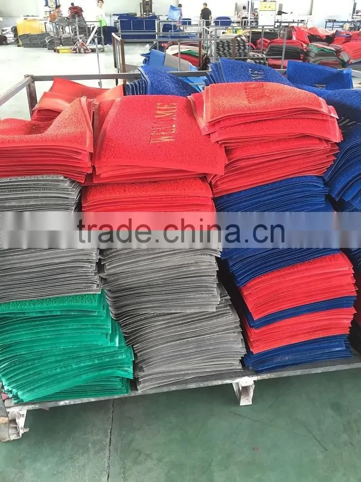 HOT!!! Welcome PVC door mat/PVC coil vinyl loop mat